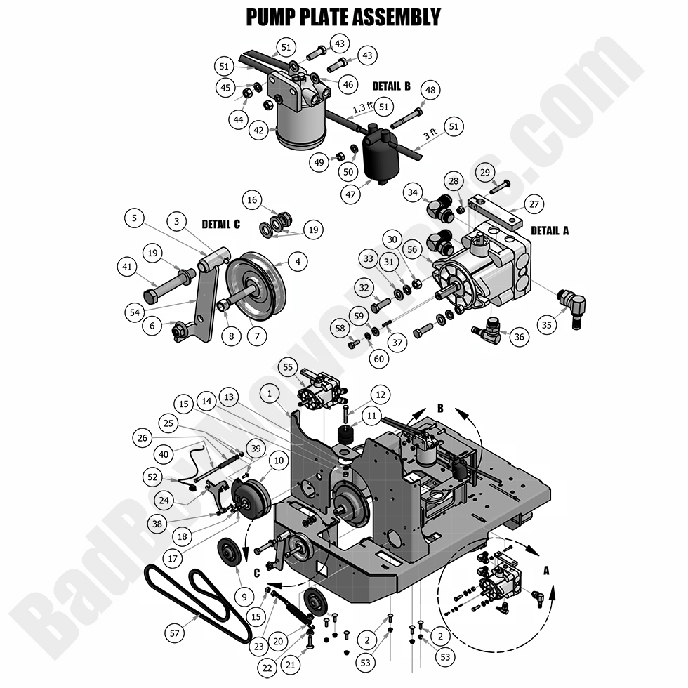 2018 Diesel - 1100cc - Pump Plate Assembly